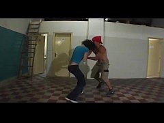  - Cute shemale having rough sex