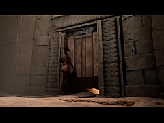  - Lara decides which hole of hers the new guests will have fun with. Hentai Game