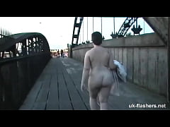  - British Fattie Masturbating in a Public Bar