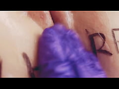  - ASMR Slut with a wet vagina, touching her pussy, orgasm, dripping