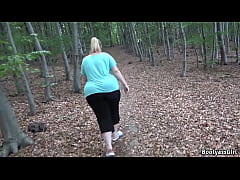  - Young chubby girl with nice curves sucks and fucks boyfriend in the forest
