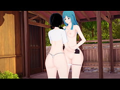  - Dragon Ball - Maron and Videl lesbian adventure and Maron solo masturbation