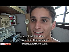  - Latin boy is working a construction job and his boss has offered some extra money if he’s willing to follow his every command