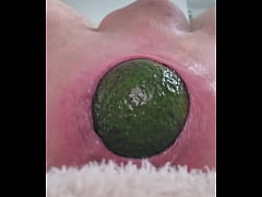  - Double selffuck with plug avocado orange and eggplant insertion