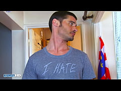  - He gets wanked by us in a shower,str8 dad Pierre