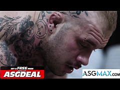  - Power Crazy Parole Officer Fucks Tatted Muscle Ex-Con