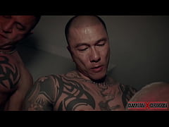  - Asian Damian X Dragons Barebacks With RC And Digger In 3way