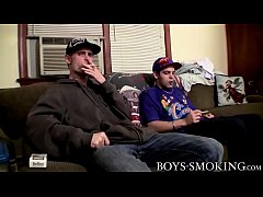  - Drac and Nolan jerk off each other while taking a smoke