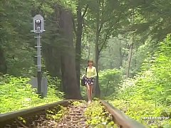  - Margot, Anal Threesome in the Railway