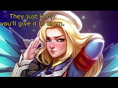  - Mercy's Anal stretching & Chastity fitting | Futa hentai Anal JOI w/ metronome