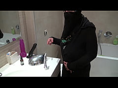  - A French Muslim maid is disturbed when she sees his big cock