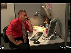  - Sweet gays banging in the office at work