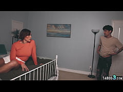  - Naughty MILF stepmother Kell Fire masturbating and asks her stepsons help