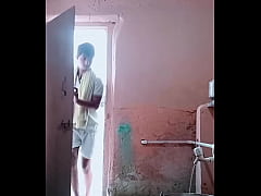  - Caught my step brother bathing nude and playing with his bid dick.