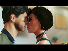  - A.O.A. Academy #128 • Spraying her toned belly with hot jizz