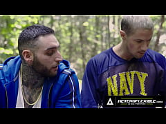  - HETEROFLEXIBLE - Buds Skyy Knox & Tony D'Angelo Make Excuses To Jerk Off & Try Anal On Camping Trip