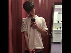  - Dream Boy Beautifully Masturbates on himself in the Mirror / Big Dick 23cm