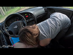  - Horny Passenger Sucks Dick While Driving Car and Fucks Driver POV - Alisa Lovely