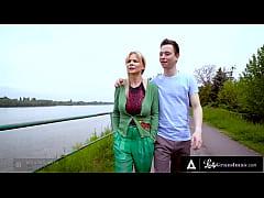  - LUSTYGRANDMAS - Sexy Horny Grandma Gets Wild Sex With Big Dick Until He Cums On Her Big Tits