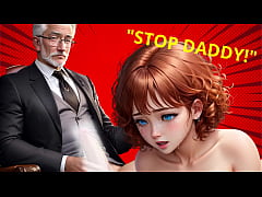  - Step-Grand-Daddy's big dick cum's in mouth to virgin teen in school office