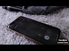  - Asian POV teen jerks cock and talks dirty on the phone