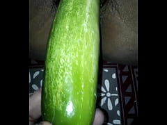  - Desi wife eating cucumber