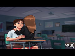  - SummertimeSaga - Teacher sat on top and gave her reward E1 # 55