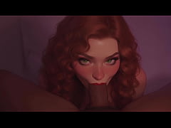  - I Wants You In My Mouth - Cute Redhead Sucks BBC At The Club POV - AI