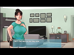  - House Chores 3 - Sneaky Handjob from Big Breasts Maid -- Big White Cock