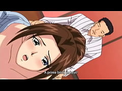  - Big tits MILF in yellow dress enjoys sex [Uncensored Hentai]