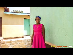  - Black Nigerian Dinner Lady Gets Huge Ebony Cock For Lunch!