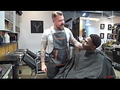  - Rocco Steele pounds Romance bareback in the barbershop