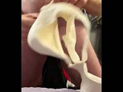  - Creamy cum shot on padded bra