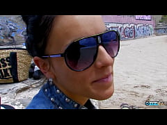  - Looking like a sex goddess the brunette enjoys taking a dick from a horny guy