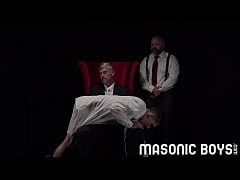  - MasonicBoys - Confused boy spanked and milked in front of older daddies