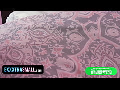  - Petite Pigtail Cutie in Fishnets Gets Her Pussy Stretched Out - Exxxtra Small