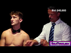  - Colton FOx was there on his knees his skin glistening with oil in the spotlight his ass presented to Master Max Sargent