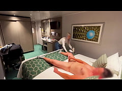  - I call the girl at the hotel reception to bring me a soft drink to my room and she helps me finish cumming by jerking off