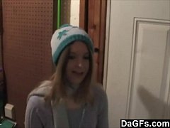  - Dagfs - My Cute Neighbor Shows Me Her Slim Body And Plays With Her Pussy