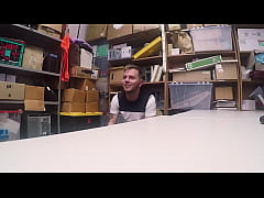  - YoungPerps - Security Guard Shoves His Cock In A Thief’s Mouth