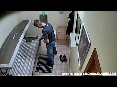  - Young man secretly filmed in public solarium