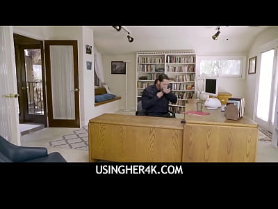 UsingHer4K  -   Cute Teen Free Use Fucked By Lawyer Boss During Meeting