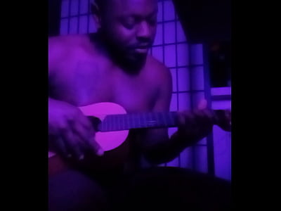 Purple lights while naked 5