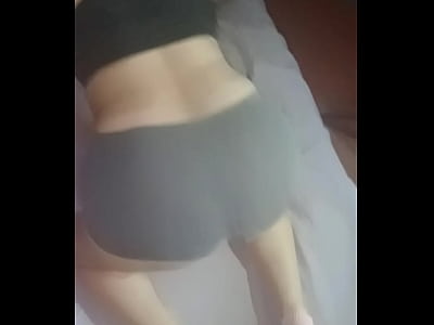 Medi shows her feet in short socks and her tail