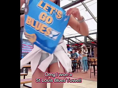 OMG I won a St. Louis Blues Towel !#stlouis #win #happy #fyp