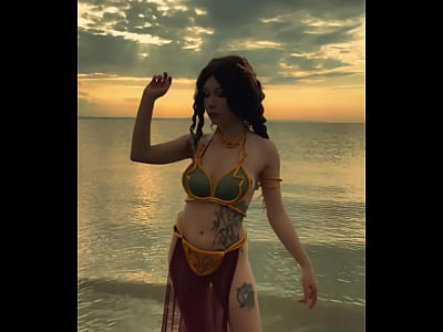 Princess Leia is waiting for you on the beach